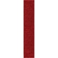 thumbnail image 1 of Unique Loom Everyday Shag Plush Area Rug 2' 6 x 13' Runner in Cherry Red, 1 of 2