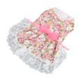 thumbnail image 3 of Vestido Para Suave Transpirable Lindo Elegante Vestido Floral Para Cachorro Con Lazo Para Boda Diaria Fiesta De Cumpleaños Rosa, 3 of 7