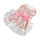 thumbnail image 2 of Vestido para perro, suave, transpirable, bonito y elegante, con estampado floral y lazo, ideal para bodas, cumpleaños y fiestas, color rosa, talla XS., 2 of 14