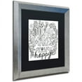 thumbnail image 2 of Trademark Fine Art "Do What Makes You Happy" Canvas Art by Elizabeth Caldwell, Black Matte, Silver Frame, 2 of 4