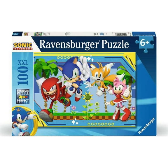 Sonic The Hedgehog Knuckles, Sonic, Tails, Amy Puzzle [100 Pcs]