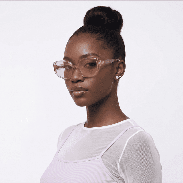 Women's VLIZ Solace Rounded Square Style Polarized Sunglasses