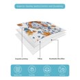 thumbnail image 4 of Quilt King Size Bedding Set, Fall Orange Blue Pumpkins Reversible Summer Quilt 3 Pieces, Thanksgiving Autumn Maple Leaves Lightweight Bedspreads Coverlets with 2 Pillow Shams for All Seasons, 4 of 5