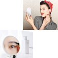 thumbnail image 5 of Espejo de maquillaje de doble cara, espejo de doble cara, espejo de mano con mango plegable, lupa de mano, 5 of 5