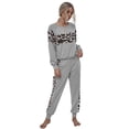 thumbnail image 1 of Womens Tracksuit Sets 2 Piece Sweatsuits Knit Pullover Sweater Top Suits Outfits,Grey,Medium, 1 of 3