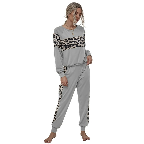Womens Tracksuit Sets 2 Piece Sweatsuits Knit Pullover Sweater Top Suits Outfits,Grey,Medium