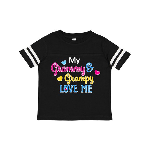 Inktastic My Grammy and Grampy Love Me with Hearts Boys or Girls Toddler T-Shirt