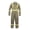 Khaki, variant on Flame Resistant FR High Visibility Hi Vis Coverall - 88% C/12% N (X-Large, Black)