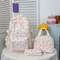 thumbnail image 6 of 2026 NEW Bow Backpack 3-Piece Set Cute College Laptop Rucksack for Women Fashion Travel Daypack Back-to-School(03_White,30cmx42cmx13cm), 6 of 7