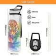 thumbnail image 3 of Sports Water Bottle 1000ML Tritan Food Grade Clear Water Bottle Fitness Outdoor Sports Bike Rainbow Beautiful Tiger, 3 of 7