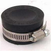 Fernco Qwik Cap 4-Inch PVC Pipe Cap - White, Flexible For Drain, Waste & Vent Testing