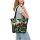 thumbnail image 2 of Balery Green Forest Dinosaur Bolsa de Hombro con Diseño, Bolsa Grande y Duradera, Bolsa Versátil para Compras, 2 of 6