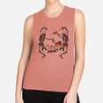 thumbnail image 2 of Spooky Tis the Season Women's Muscle Tank 2X-Large Desert Pink, 2 of 5