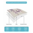 thumbnail image 5 of Wisteria King Size Down Alternative Comforter,Lightweight Comforter Quilt Bedding Set with Pillow Shams Spring Purple Flowers Butterflies Vintage Beige All Seasons Bed Comforter Duvet Insert 96"x106", 5 of 7