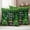 Green Gold DarkGreen, variant on St. Patrick's Day Outdoor Waterproof Pillow Covers, Spring Lucky Shamrocks Green Gnomes Plaid Decorative Square Throw Pillowcase Sofa Cushion Sham for Patio/Couch/Chair, 16"x16" 2 Pack