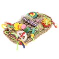 thumbnail image 4 of Bird Foraging Wall Toy, Tightly Woven Bird Climbing Net Bite  Multifunction with 2  Hooks for Climbing for Cockatiel, 4 of 8
