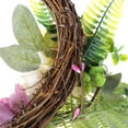 thumbnail image 6 of Easter Door Wreath Decorations, 19 inches Easter Wreaths for Front Door Decorations Bunny Burlap Leaves Reef Flower Wreath Garland, 6 of 8