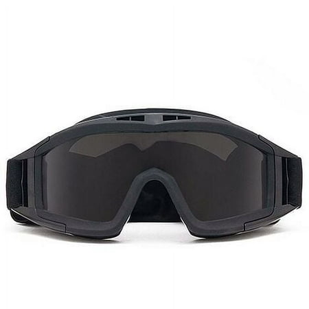 Airsoft tactical goggles anti-bubble military goggles with interchangeable glasses ballistic safety goggles for hunting black paintball
