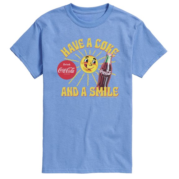 Coca-cola - Have A Coke And A Smile Men's Short Sleeve Graphic T-Shirt