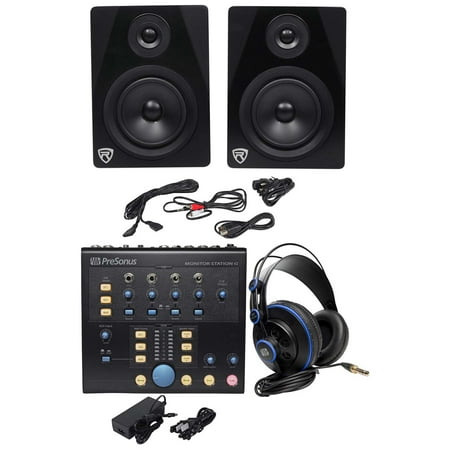 - Presonus Monitor Station V2 Control Center+(2) Studio Monitors+Studio Headphones