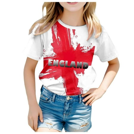 

Icvfdpl Kid s Tops Short Sleeve Prints Tops Clothes Seaside Holiday T Shirt