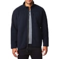 thumbnail image 3 of 32 Degrees Men's Sherpa Lined Fleece Full Zip Jacket Sweater (Large, Copn Navy Space Dye), 3 of 4