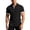 Black, variant on Mens Knit Polo Shirt Short Sleeve Hollow Out Knit Shirt Texture Knitted Polo Khaki L