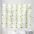 thumbnail image 1 of Fruits Tapestry, Fresh Granny Smith Halves Farm Products Delicious Cut Food Orchard Yield, Fabric Wall Hanging Decor for Bedroom Living Room Dorm, 5 Sizes, Pale Green Apple Green, by Ambesonne, 1 of 1