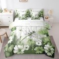 thumbnail image 1 of YST 7-Piece Dragonfly Bed in a Bag Comforter Set, Queen Size – Daisy Flowers, 1 of 5