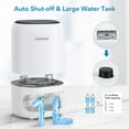 thumbnail image 4 of 35oz Dehumidifier Small Portable with 7 Colorful Lights, Auto-off Timer Ultra Quiet for Home Bedroom Bathroom, 4 of 7