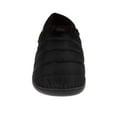 thumbnail image 4 of SWISSBRAND Men's Soft and Comfortable Puffer Nylon Slipper with Knit Collar - Men's Indoor/Outdoor Slipper, Black, 7, 4 of 7