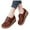 #182-Brown, variant on Wowcloth Women's Fashion Casual Platform Sneakers - Comfortable Breathable Slip-On Design with Round Toe & Chunky Platform Heel for Daily Casual Wear