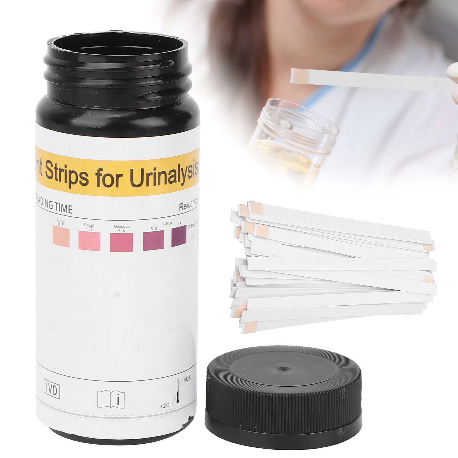 Ketone Test Strips,50 Pieces Urine Test Strips With Manual For Ketone