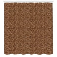 thumbnail image 3 of Ambesonne Leopard Print Shower Curtain, Orange Exotic African, 69"Wx84"L, Orange and Black, 3 of 3