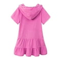 thumbnail image 5 of Penkiiy Girls Swim Cover Up Kids Swimsuit Coverup Zip-Up Beach Bathing Suit Robe Special Occasion Dresses 8-9 Years Pink On Sale, 5 of 8