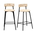 thumbnail image 5 of Paper Rope Woven Stools / Great for Basement and Party Rooms / Durable Metal Frame Set of 2, 5 of 7