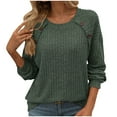 thumbnail image 1 of Birdeem Chandail Patchwork Rayé pour Femmes avec Manches Longues Col Rond, 1 of 6