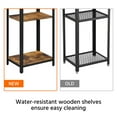 thumbnail image 6 of Yaheetech Industrial End Table with 2-Tier Shelves for Small Spaces Living Room, Rustic Brown, 6 of 7
