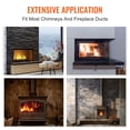 thumbnail image 6 of 26 Feet Chimney Sweep Kit, w/ 8Reinforced Nylon Flexible Rods, Ergonomic Chimney Cleaning Brush, 360-Degree Brush Chimney Cleaner, Rich Accessories for Fireplace Flue Home Use Fits most Pipes, 6 of 6
