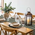thumbnail image 6 of Sage Green Black Plaid Round 13 Inch Placemats Set of 2, Vintage Star Buffalo Check Rustic HeatResistant Non Slip Place Mats for Dining Table, Wipeable Braided Kitchen Table Mats for Housewarming, 6 of 9