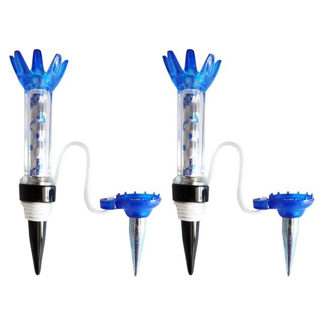 80mm Plastic Step Down Golf Ball Tee Holder Low Friction and Resistance 2PCS Unbreakable Golf Tee Golf Training Practice Tees Blue