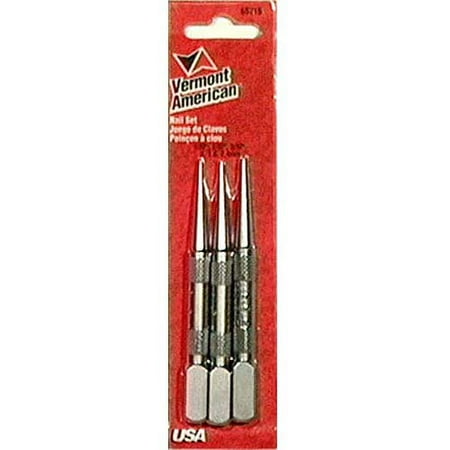 Vermont American 65716 3-Piece Nail Set