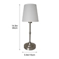 thumbnail image 3 of Lámpara de noche con atenuación, lámpara de mesa decorativa, lámpara de tela para dormitorio, lámparas de escritorio para el hogar y el jardín., 3 of 7