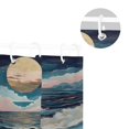 thumbnail image 5 of Yayeee Shower Curtain with Hooks 72"x72" Waterproof Fabric Bathroom Hanging Decor, Rolling Waves, 5 of 5