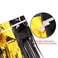 thumbnail image 5 of Black and Gold Fringe Curtain Backdrop, Metallic Tinsel Foil Fringe Streamers Curtains Background for Photo Booth Birthday Wedding Graduation Carnival Party Decorations, 5 of 8