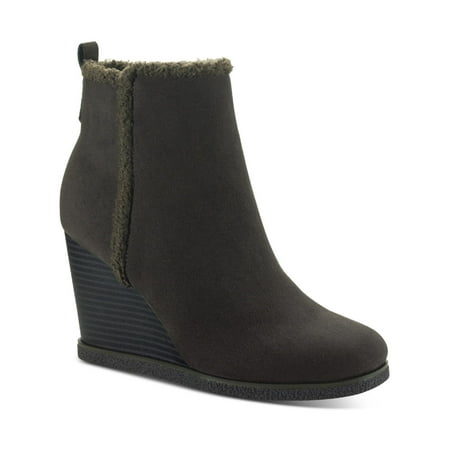 

Sun + Stone Womens Camillia Zip up Platform Wedge Boots