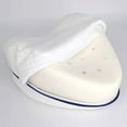 thumbnail image 1 of Comfort Memory Foam Knee Wedge Pillow for Sciatica, Lower Back Pain - Orthopedic Thigh & Foot Cushion for Surgery, 1 of 5