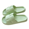 thumbnail image 4 of ZTTD Cloud Slides for Women and Men Shower Slippers Bathroom Sandals Extremely Comfy Cushioned Thick Sole Slippers Beach Shoes Green, 4 of 8