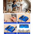 thumbnail image 6 of Aluminum 30/45/90° Angle Drill Guide Jig for Woodworking - Angled and Straight Hole Drilling with Bubble Level, 6 of 7