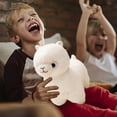thumbnail image 5 of White Glow-in-the-Dark Alpaca Plush, 11-inch Light Up Stuffed Animal, Nighttime Comfort Companion with Soothing LED, 5 of 8